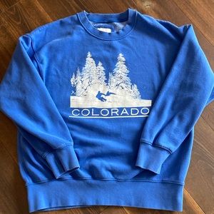 Vintage style, Colorado print sweater by American Eagle size small